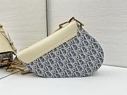Fortok Dior Saddle bag Oblique White 24 x 20 x 7cm - 2
