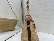 Fortok Dior Diorstar Hobo Bag with Chain Beige Cannage Raffia 28.5 x 14.5 x 10cm - 4