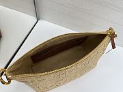 Fortok Dior Diorstar Hobo Bag with Chain Beige Cannage Raffia 28.5 x 14.5 x 10cm - 3