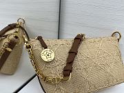 Fortok Dior Diorstar Hobo Bag with Chain Beige Cannage Raffia 28.5 x 14.5 x 10cm - 2