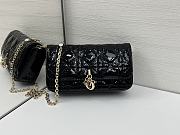 Fortok Mini My Dior Bag Black Patent Cannage Calfskin 18.5 x 10 x 4 cm - 1