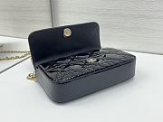 Fortok Mini My Dior Bag Black Patent Cannage Calfskin 18.5 x 10 x 4 cm - 4