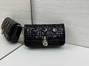 Fortok Mini My Dior Bag Black Patent Cannage Calfskin 18.5 x 10 x 4 cm - 2