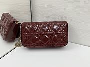 Fortok Mini My Dior Bag Rouge Patent Cannage Calfskin 18.5 x 10 x 4 cm - 3