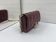 Fortok Mini My Dior Bag Rouge Patent Cannage Calfskin 18.5 x 10 x 4 cm - 6