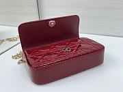 Fortok Mini My Dior Bag Red Patent Cannage Calfskin 18.5 x 10 x 4 cm - 5