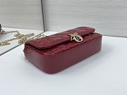 Fortok Mini My Dior Bag Red Patent Cannage Calfskin 18.5 x 10 x 4 cm - 3