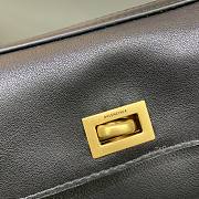 Fortok Balenciaga Rodeo Mini Handbag Black Gold Hardware 22.8×9.9×8.3cm  - 2