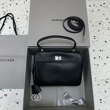 Fortok Balenciaga Rodeo Mini Handbag Black 22.8×9.9×8.3cm