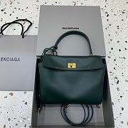 Fortok Balenciaga Rodeo Mini Handbag Deep Green Gold Hardware 22.8×9.9×8.3cm - 1