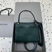 Fortok Balenciaga Rodeo Mini Handbag Deep Green Gold Hardware 22.8×9.9×8.3cm - 2