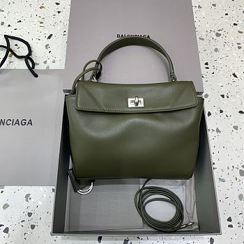 Fortok Balenciaga Rodeo Mini Handbag Olive Green 22.8×9.9×8.3cm