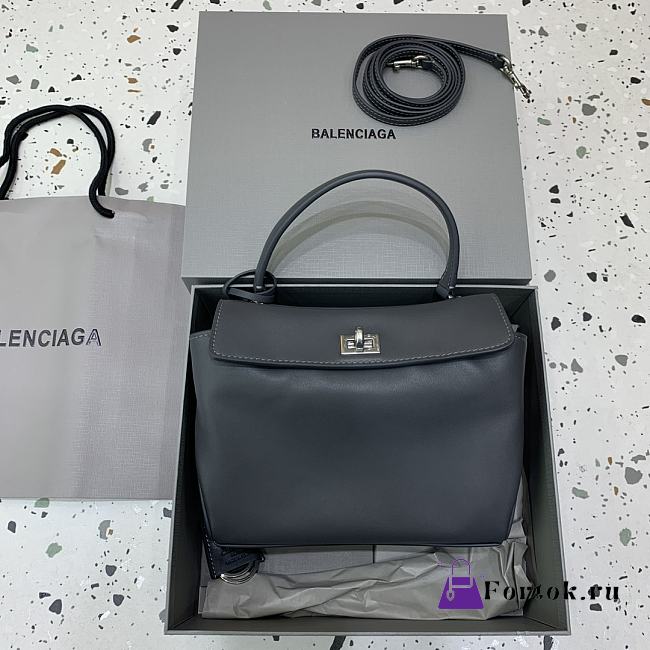 Fortok Balenciaga Rodeo Mini Handbag Grey 22.8×9.9×8.3cm - 1