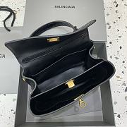 Fortok Balenciaga Rodeo Mini Handbag Crocodile Black 22.8×9.9×8.3cm - 6