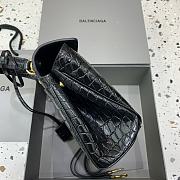 Fortok Balenciaga Rodeo Mini Handbag Crocodile Black 22.8×9.9×8.3cm - 5