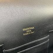 Fortok Balenciaga Bel Air Xs Flap Bag in Black 23x5.5x18cm - 6