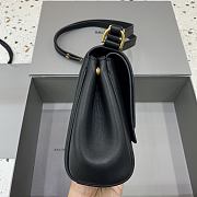 Fortok Balenciaga Bel Air Xs Flap Bag in Black 23x5.5x18cm - 5