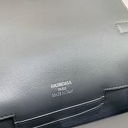 Fortok Balenciaga Bel Air Xs Flap Bag in Black Silver Hardware 23x5.5x18cm - 6