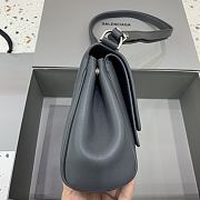 Fortok Balenciaga Bel Air Xs Flap Bag in Black Silver Hardware 23x5.5x18cm - 2