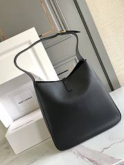 Fortok YSL Saint Laurent LE 5 À 7 hobo in grained leather Black 30 X 31 X 13cm - 3