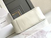Fortok YSL Saint Laurent LE 5 À 7 hobo in grained leather White 30 X 31 X 13cm - 4