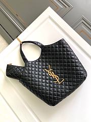 Fortok YSL Saint Laurent Pre-owned Icare Tote Bag Black 58x43x8cm - 1