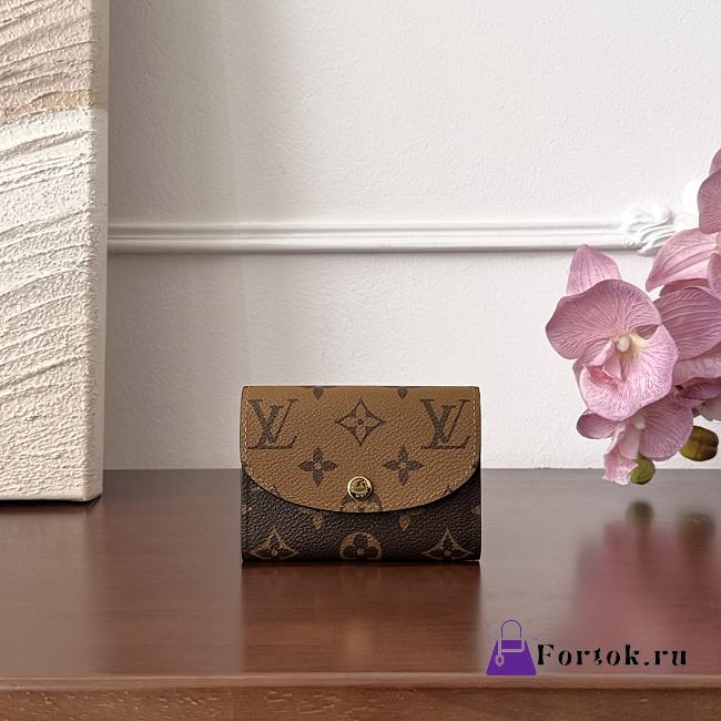 Fortok Louis Vuitton Rosalie Coin Purse Monogram 8x2.5x11cm - 1
