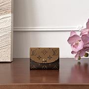 Fortok Louis Vuitton Rosalie Coin Purse Monogram 8x2.5x11cm - 1