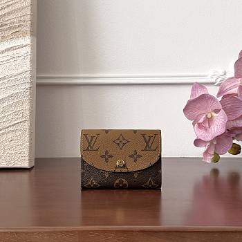Fortok Louis Vuitton Rosalie Coin Purse Monogram 8x2.5x11cm