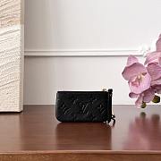 Fortok Louis Vuitton Key Pouch Black 7x1.5x12cm  - 3