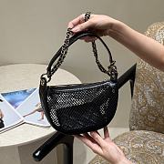 Fortok Chanel Clutch with chain Black 15 x 22 x 6cm - 2