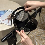 Fortok Chanel Clutch with chain Black 15 x 22 x 6cm - 3
