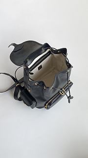 Fortok Miu Miu canvas and leather backpack Black 29*25*12cm - 6