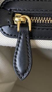 Fortok Miu Miu canvas and leather backpack Black 29*25*12cm - 5