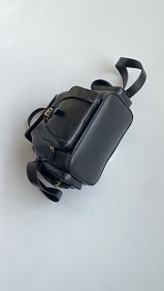 Fortok Miu Miu canvas and leather backpack Black 29*25*12cm - 3