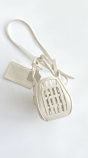 Fortok Miu Miu Leather basket Chalk White 24*13*9cm - 3