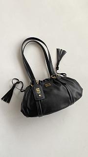 Fortok Miu Miu Joie Mini Leather Black 32*16*10.5cm - 1