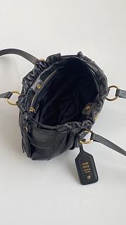 Fortok Miu Miu Joie Mini Leather Black 32*16*10.5cm - 3