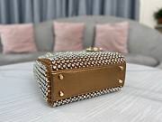 Fortok Dior Lady Dior in Gold with Crystal Embellishments 17 x 15 x 7cm - 6