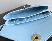 Fortok Bottega Veneta Knot Lock Light Blue 25x16x5.5cm - 6