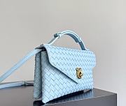 Fortok Bottega Veneta Knot Lock Light Blue 25x16x5.5cm - 5