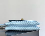 Fortok Bottega Veneta Knot Lock Light Blue 25x16x5.5cm - 4