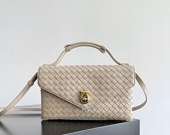 Fortok Bottega Veneta Knot Lock Light Cream Beige 25x16x5.5cm