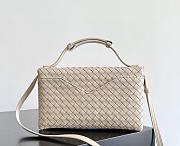 Fortok Bottega Veneta Knot Lock Light Cream Beige 25x16x5.5cm - 4