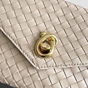 Fortok Bottega Veneta Knot Lock Light Cream Beige 25x16x5.5cm - 2
