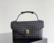 Fortok Bottega Veneta Knot Lock Black 25x16x5.5cm - 4