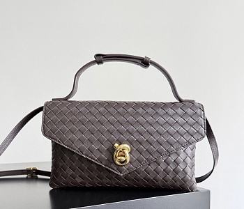 Fortok Bottega Veneta Knot Lock Light Chocolate Brown 25x16x5.5cm
