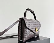 Fortok Bottega Veneta Knot Lock Light Chocolate Brown 25x16x5.5cm - 6