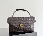 Fortok Bottega Veneta Knot Lock Light Chocolate Brown 25x16x5.5cm - 4