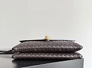Fortok Bottega Veneta Knot Lock Light Chocolate Brown 25x16x5.5cm - 2